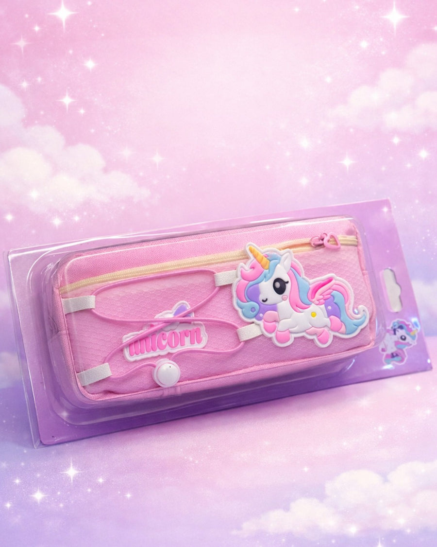 Cute unicorn pouch double zipped