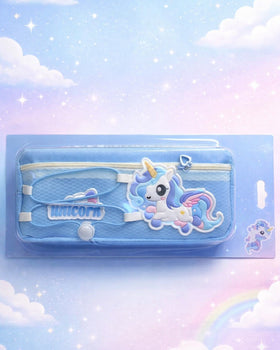 Cute unicorn pouch double zipped