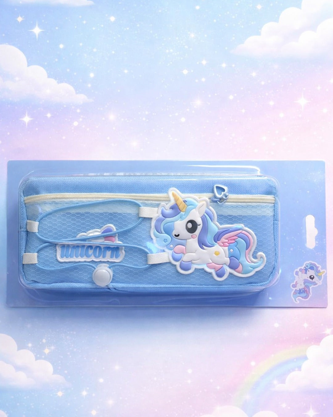 Cute unicorn pouch double zipped
