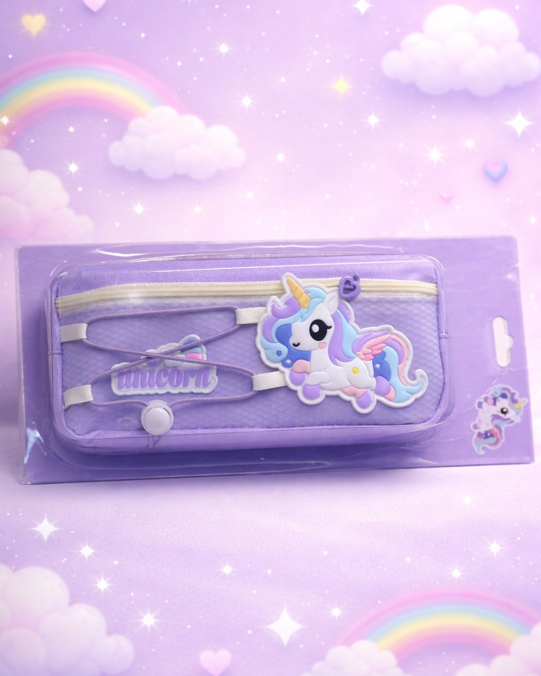 Cute unicorn pouch double zipped