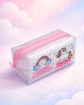 Unicorn Transparent Pencil Pouch
