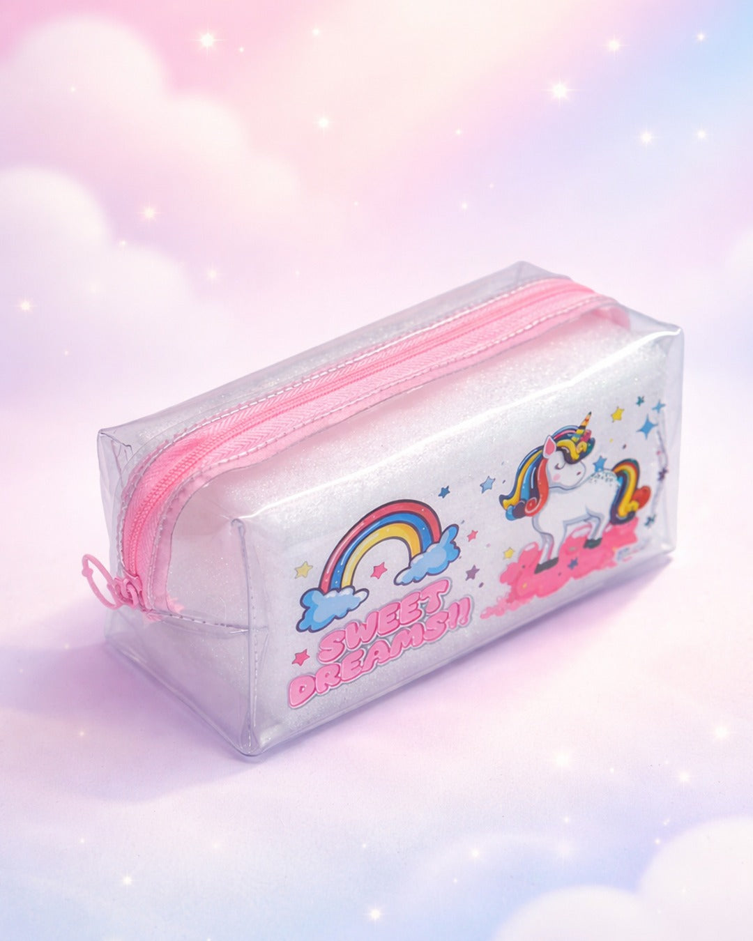 Unicorn Transparent Pencil Pouch