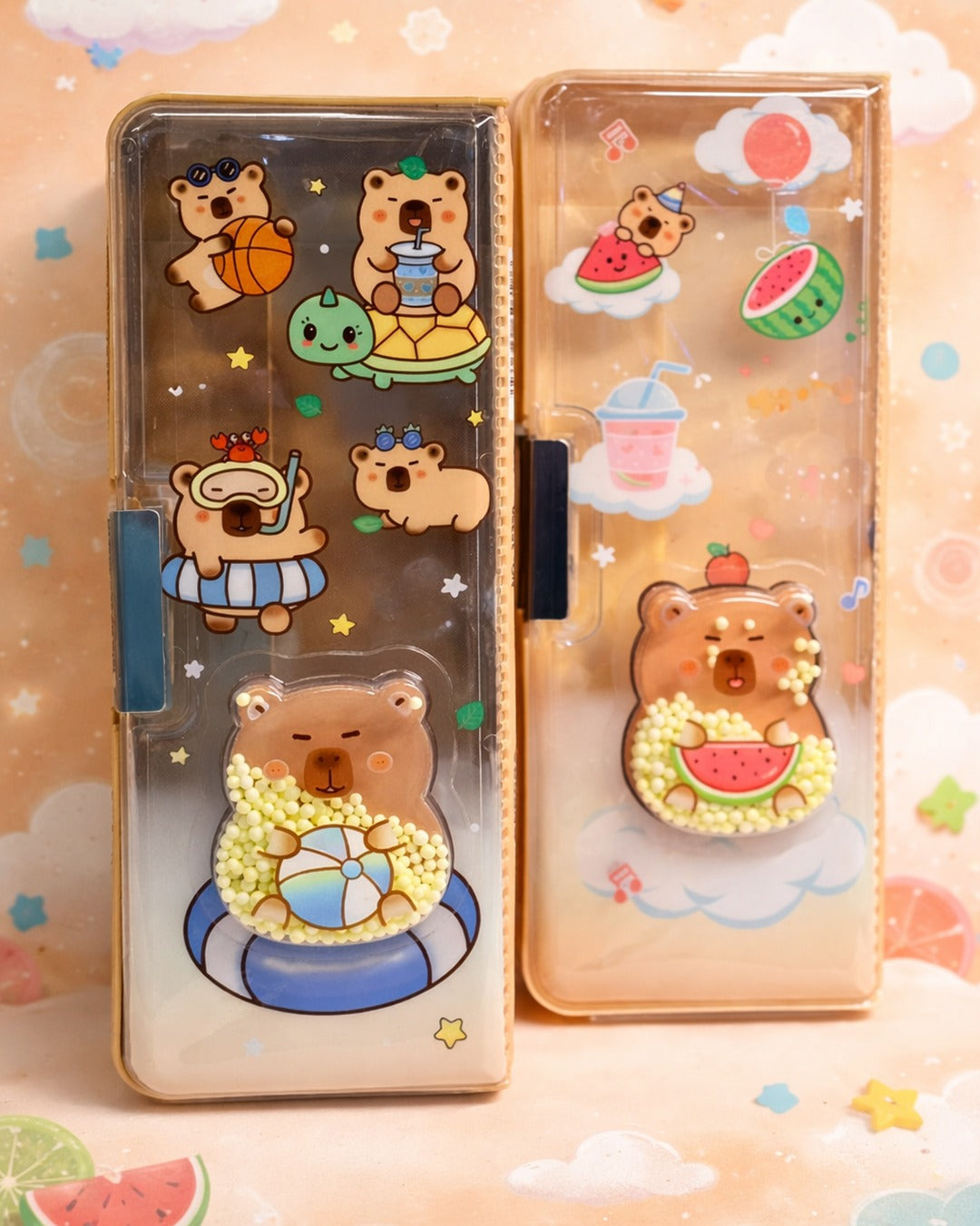 Capybara transparent school box