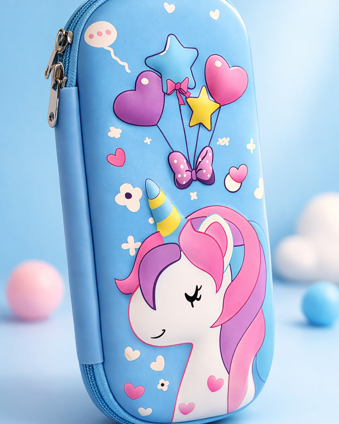 Cute unicorn 3d Eva Pencil case