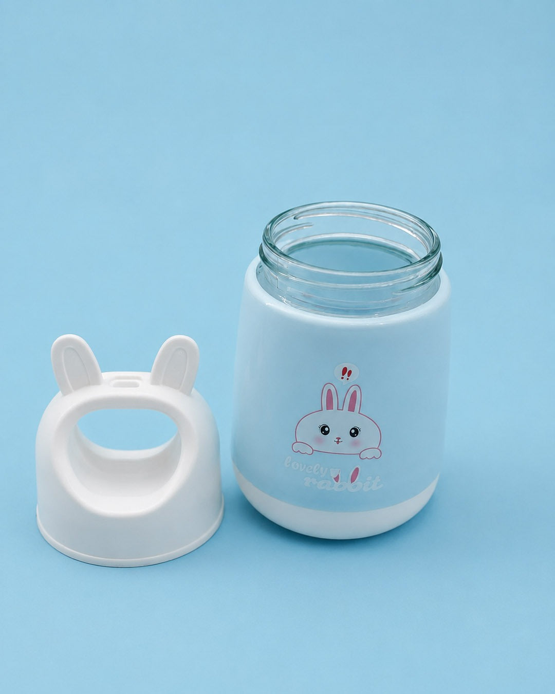 Bunny glass bottle