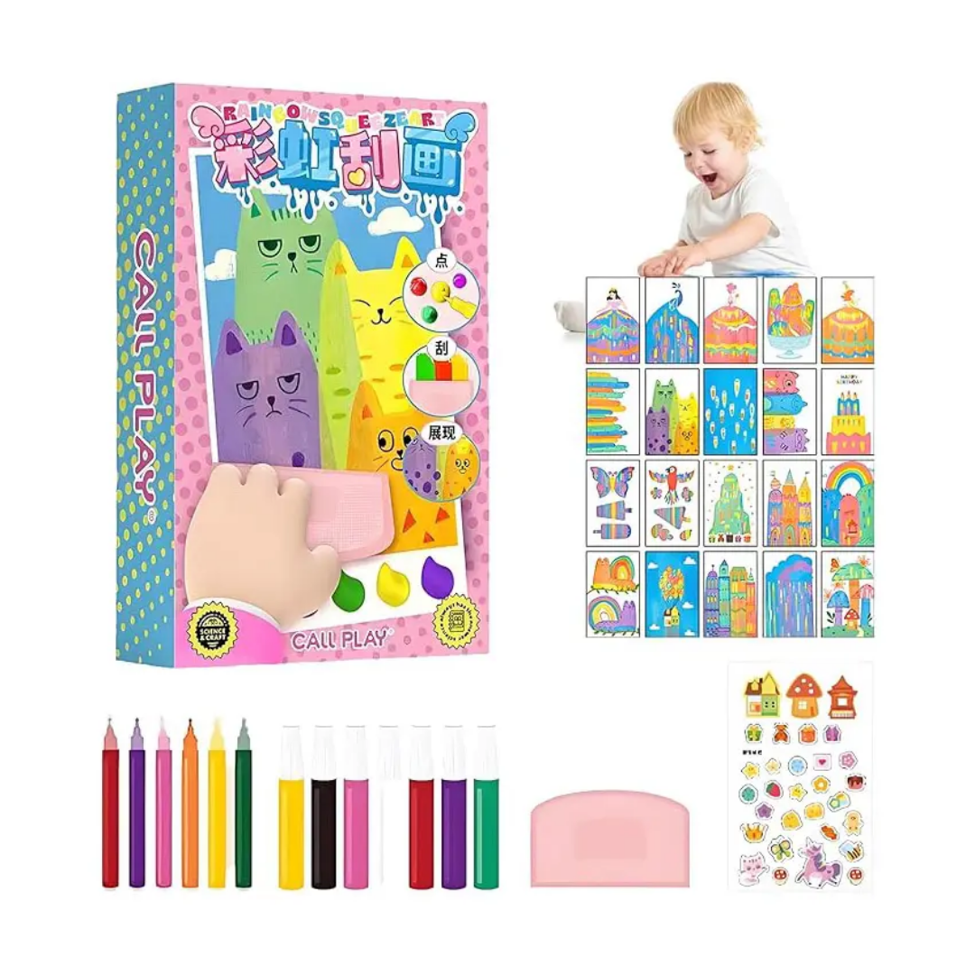 DIY scratch art paint set