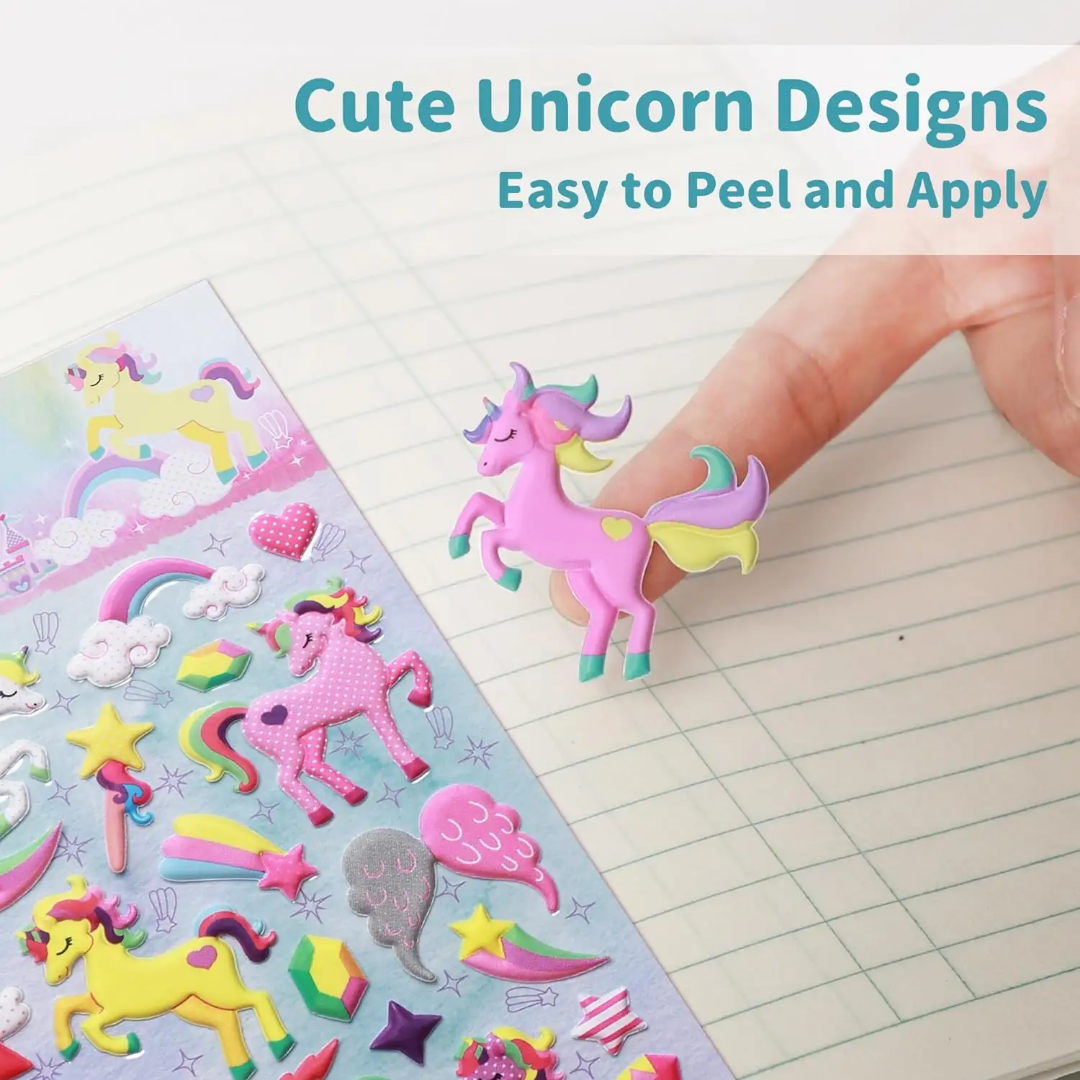 Unicorn puffy sticker