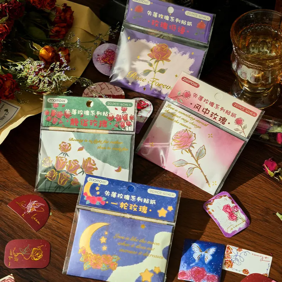 Lost roses stickers