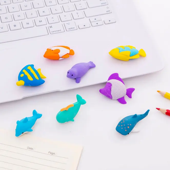 Aquatic eraser set