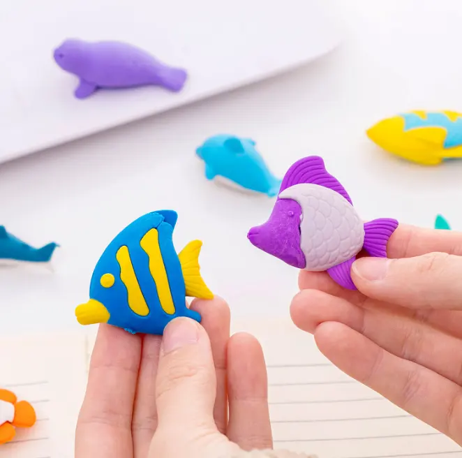 Aquatic eraser set