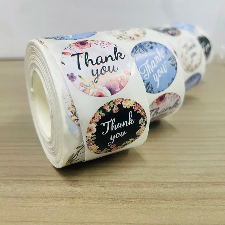 Thank you sticker roll