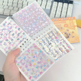 Mini sticker book with tweezer