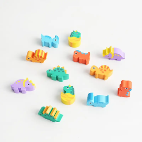 Colorful dino container