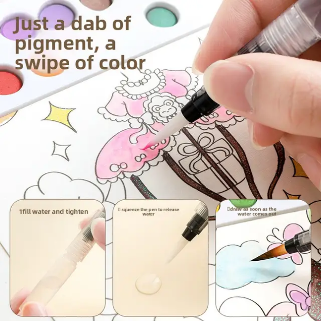 Water coloring book