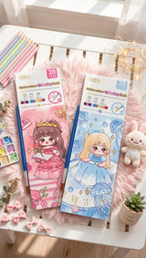 Kawaii Water Colouring Book Book Mark