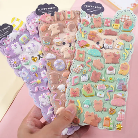Mofu mofu puffy sticker