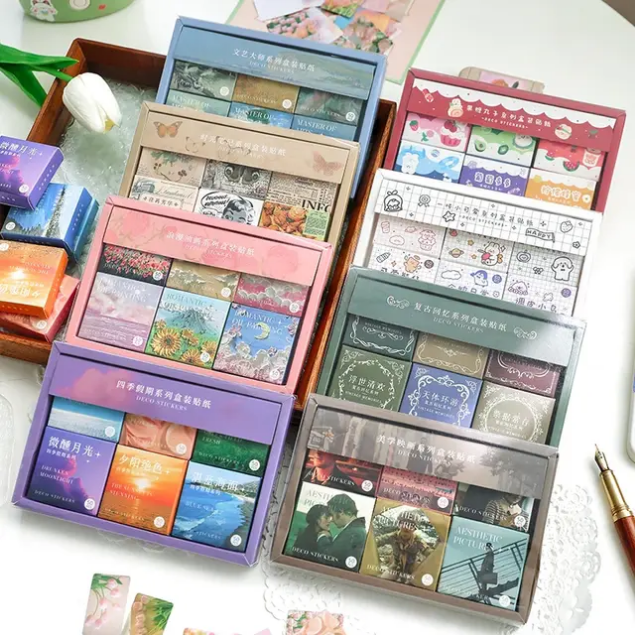 Mini decor stickers box
