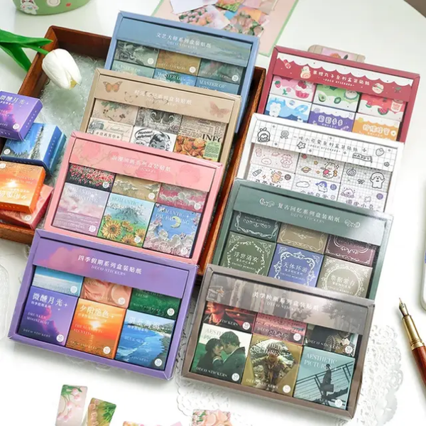 Mini decor stickers box
