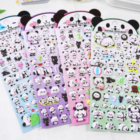 Panda puffy sticker 3D