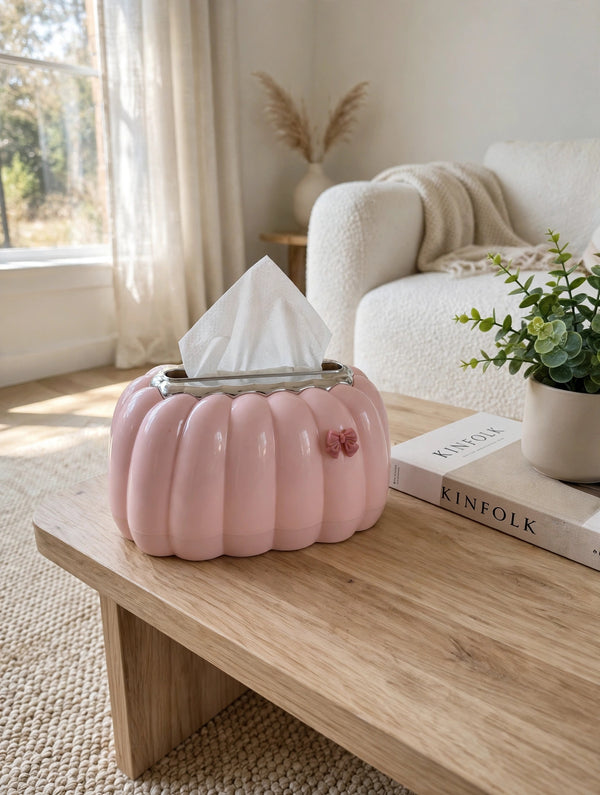 Pumpkin Shape Plastic Tissue Box