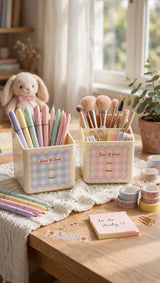 Pastel Cute Gingham Organizer gd306