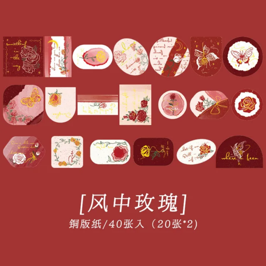 Lost roses stickers