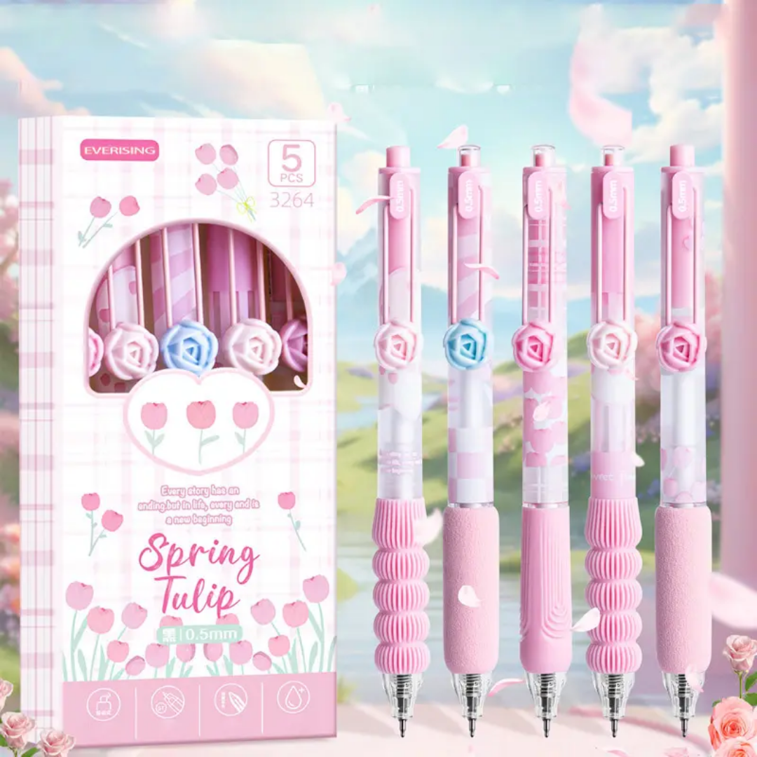 Daisy and Spring tulip pinteresty pen pack