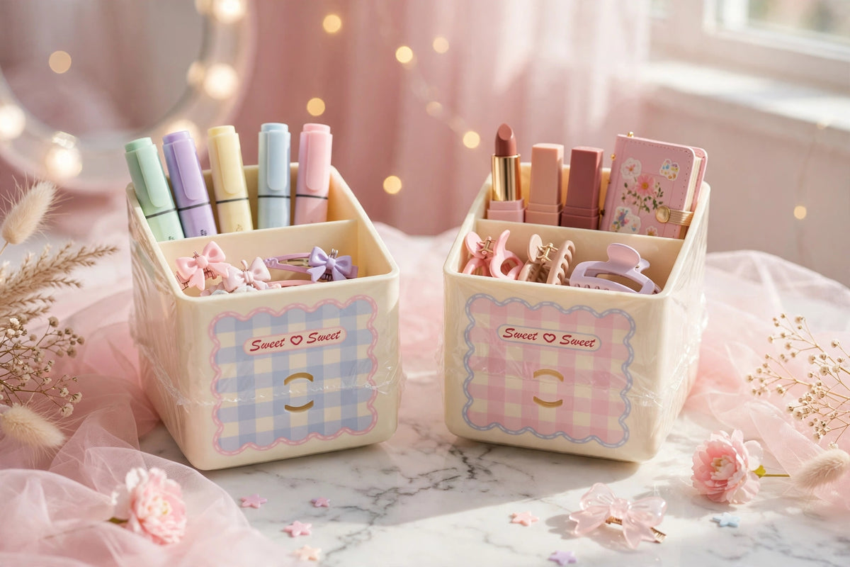 Pastel Cute Gingham Organizer gd306