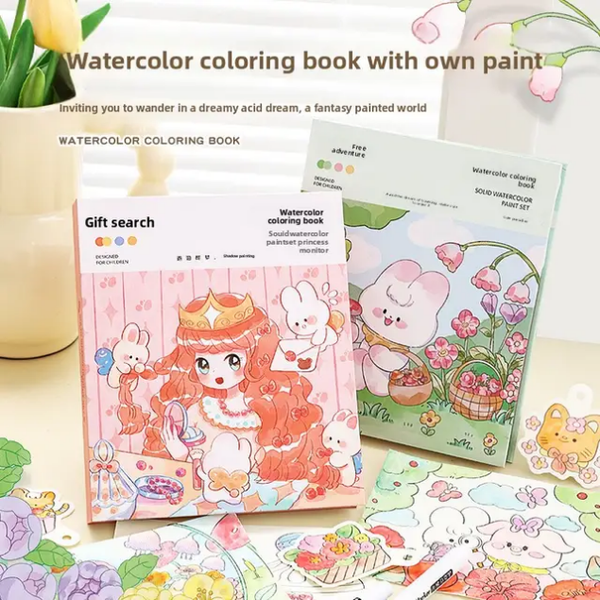 Water coloring book