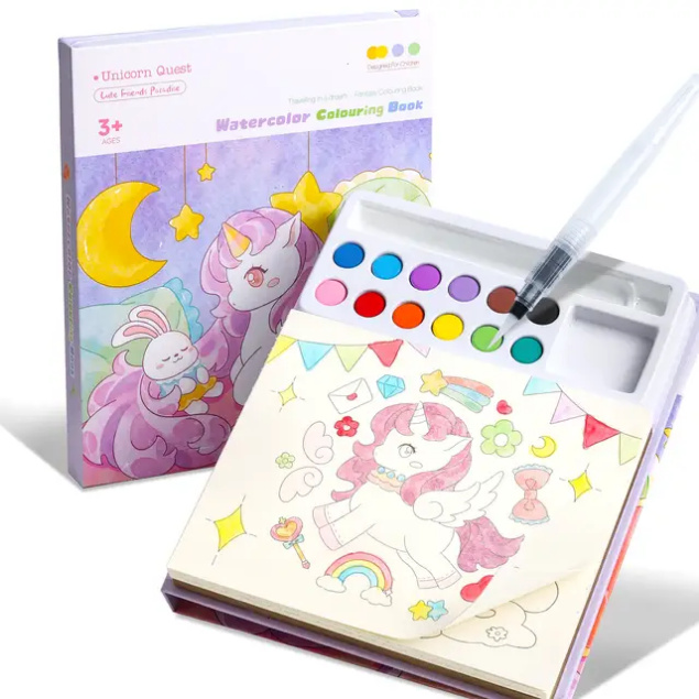 Water coloring book