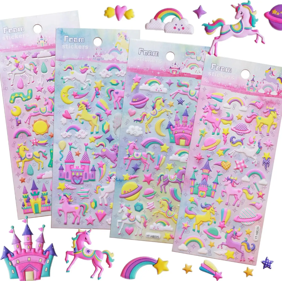 Unicorn puffy sticker