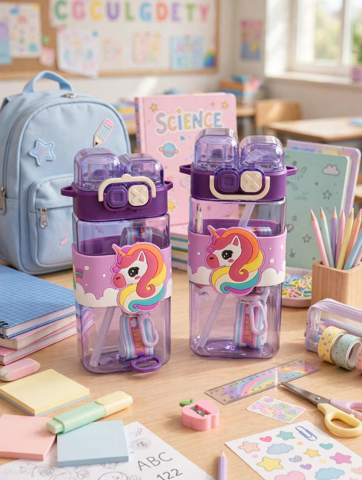 Cute unicorn water bottle