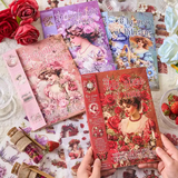 Vintage lady stickerbook