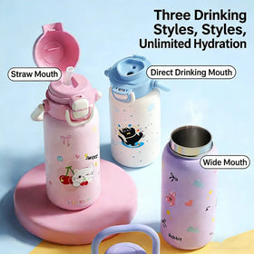 Kawaii steel water bottle