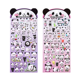 Panda puffy sticker 3D