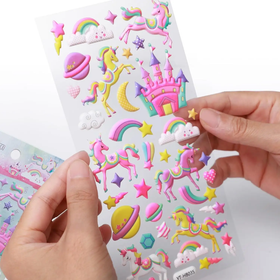 Unicorn puffy sticker