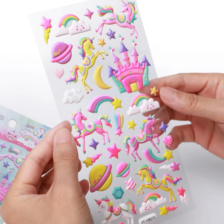 Unicorn puffy sticker
