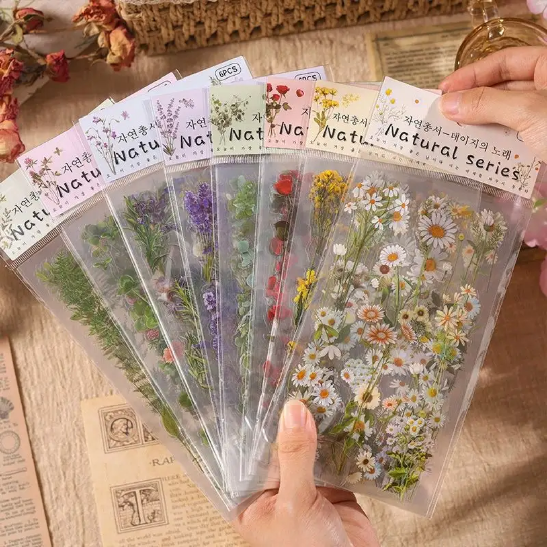 Natural sticker series