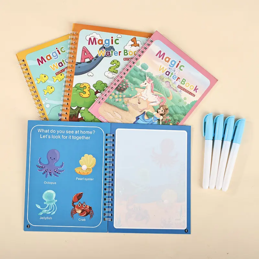 Magic water color book(repeated use)